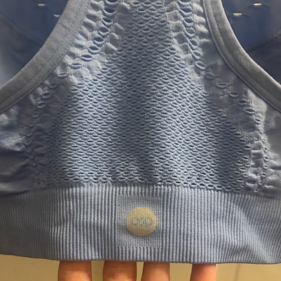 NWT- DIP BRAND - Blue yoga top “Wicking” “Color Run Women Active” Size: Small - Picture 8 of 11